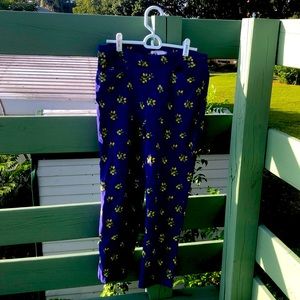 Linda matthews crop purple lemon pants